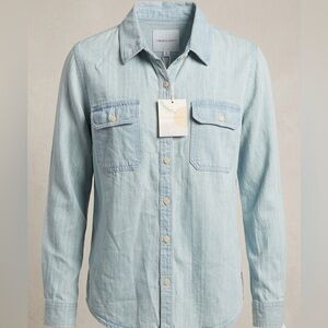 Thread & Supply Pale Blue Denim Shirt Jacket